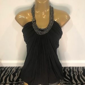 Sky chain strap blouse